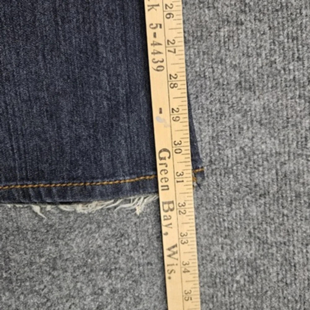 Earl Jean Blue Flare Jeans Womens‎ 7 Dark Wash Stretch Denim Bootcut Y2K Style